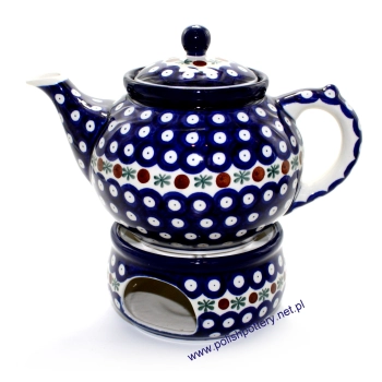 Czajnik 1,2L + Podgrzewacz 13cm II Gatunek dek. 70X Tradycyjna ważka