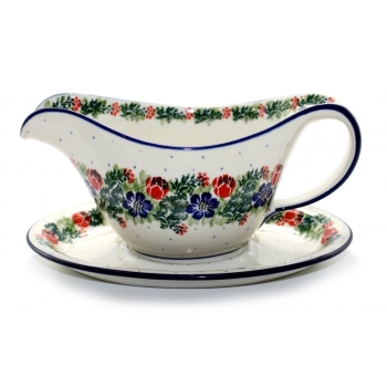 Sosjerka 0,6L z podstawką dek. 1535X Wianek