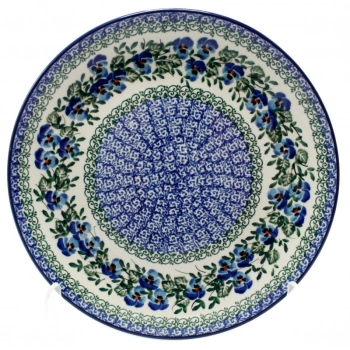Talerz obiadowy Ø25cm II Gatunek dek. 2273X Niebieskie Bratki