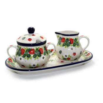 Cukiernica 0,2L+ mlecznik + tacka II Gatunek dek. 2709X Truskawki