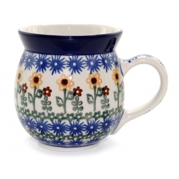 Kubek czeski beczułka 0,5L dek. Słonecznik