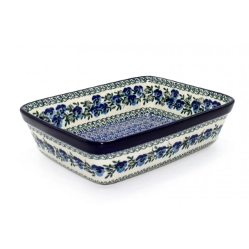 Forma do pieczenia 25cm dek. 2273X Niebieskie Bratki